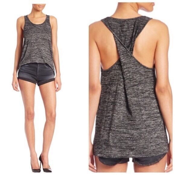 Rag & Bone / Jean Tank Gray Black heathered‎ size small - Picture 1 of 8
